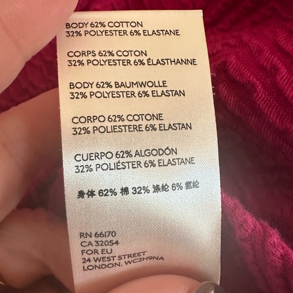 Maeve by Anthropologie Mikayla XS Pink textured top peplum‎ - Picture 5 of 8